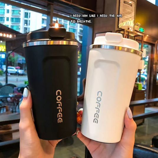 350ml/500ml Stainless Steel Coffee Travel  Cup - Thermal Mug - Leak Proof