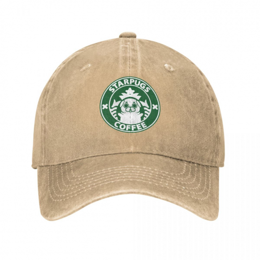 Starpugs Funny Coffee Puglie Baseball Cap