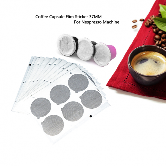 Refillable Nespresso Coffee Capsule Film Sticker