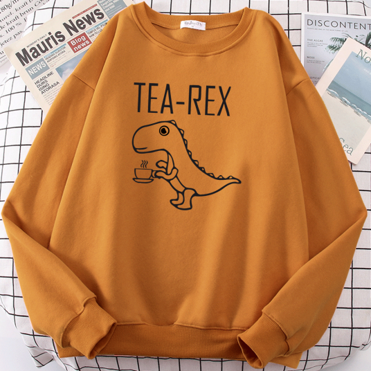 Tea Rex Funny Dinosaur  Hoody