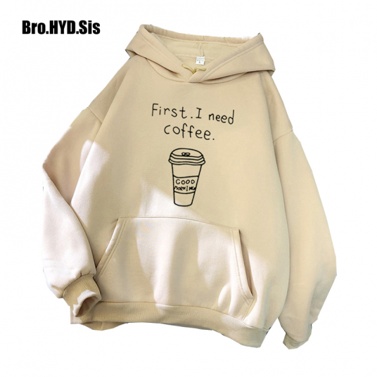 First I need Coffee Hoodie - Fleece Hooded Pullover