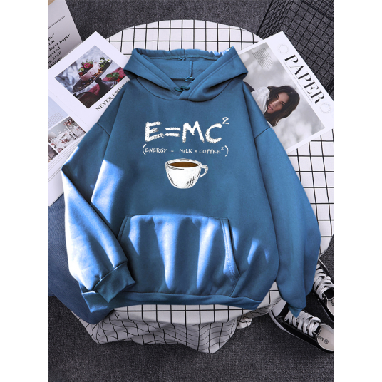 Hoodies EMc Coffee Personality Print Hoody For Women