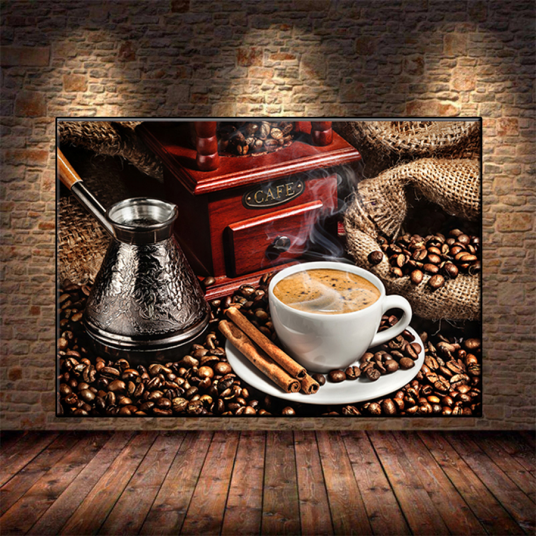 5D DIY Diamond Painting, Modern Coffee Theme
