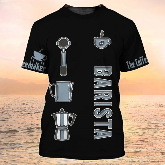 Barista Men's T-shirt Café Fashion Uniform