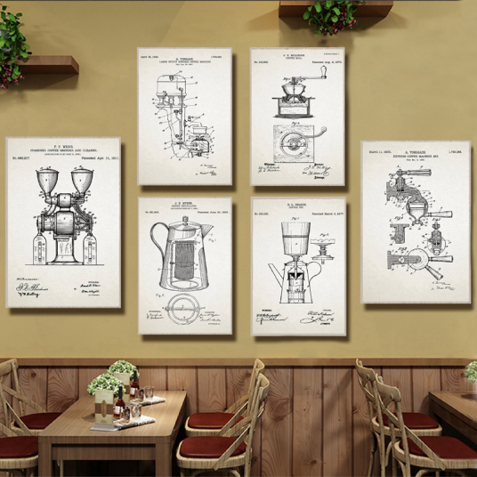 Coffee Patent Vintage Posters and Prints