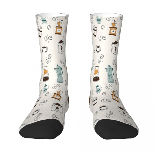 Coffee Pattern Socks - Unisex
