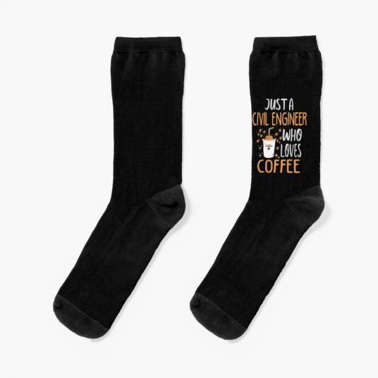 Civil Engineer Coffee Lover Mens' Socks