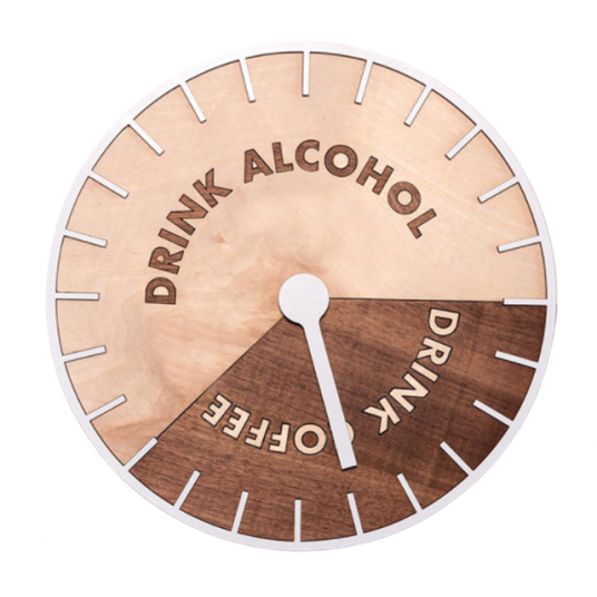 Drink Coffee - Drink Alcohol - Wall Clock