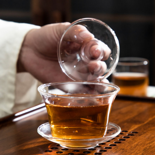 150ML High Quality Glass Tea Cover Bowl