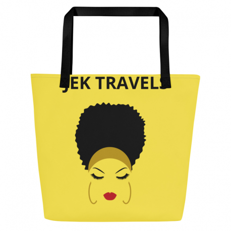 JEK Travels Large Tote Bag (Yellow)