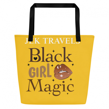 Black Girl Magic Tote Bag (Gold)