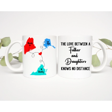 The Love Between A Father And Daughter Knows No Distance Mug