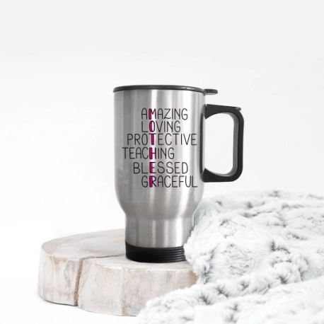 Mother Anagram Travel Mug