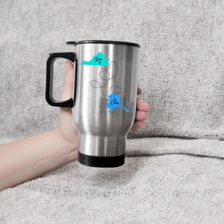 The Love Between A Father And Daughter Knows No Distance Travel Mug