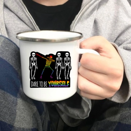 Dare To Be Yourself Enamel Mug