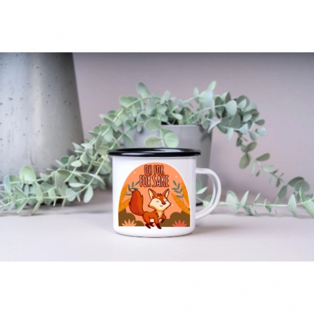 Oh For Fox Sake Enamel Mug