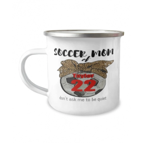 Customizable Soccer Mom Camper Mug