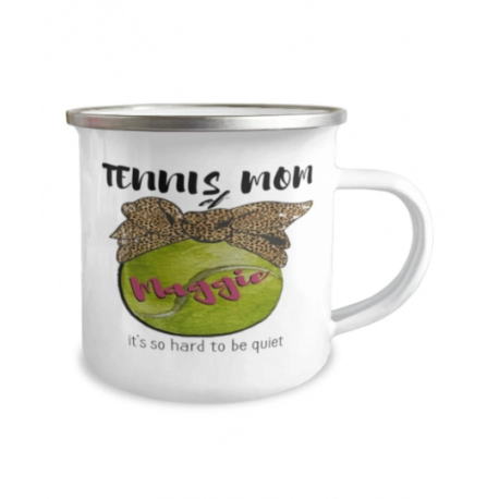 Customizable Tennis Mom Camper Mug