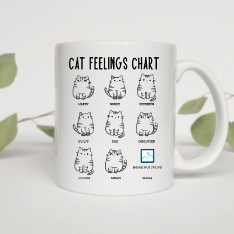 Cat Feelings Chart Mug