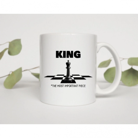 King The Most Important Piece Chess Board Coffee Mug