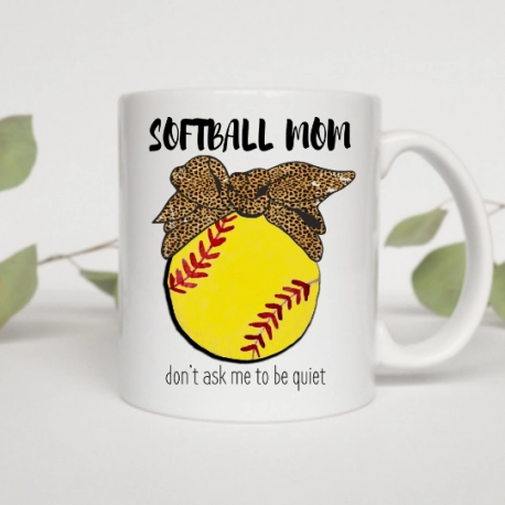 Custom Softball Coffee Mug