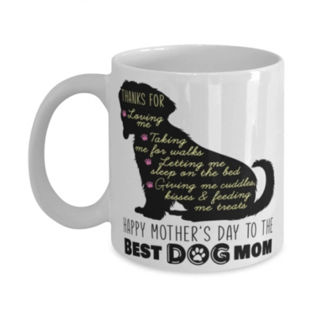 Happy Mothers Day To The Best Dog Mom Mug