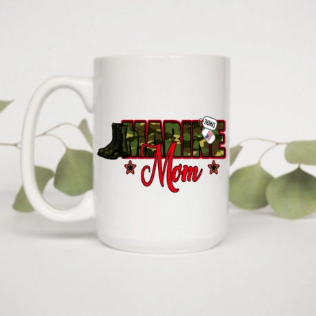 Personalized Marine Mom Mug