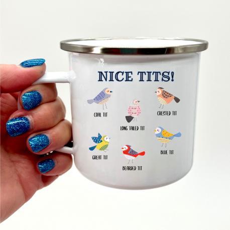Nice Tits Enamel Mug