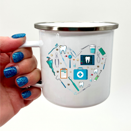 Dentist Heart Camper Mug