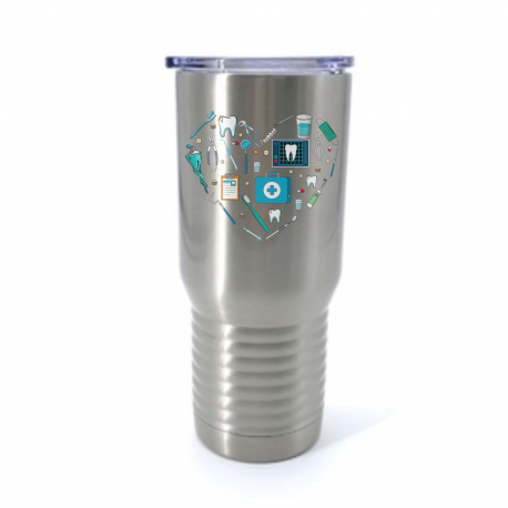 Dentist Heart Insulated Stainless Steel Tumbler