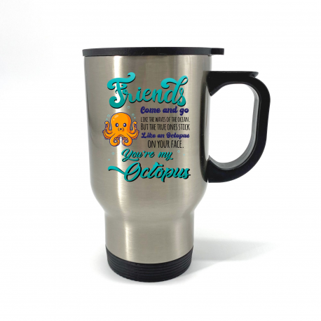 Friends Come and Go like Waves of the Ocean Travel Mug