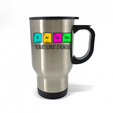 Sarcasm Primary Elements of Humor Travel Mug
