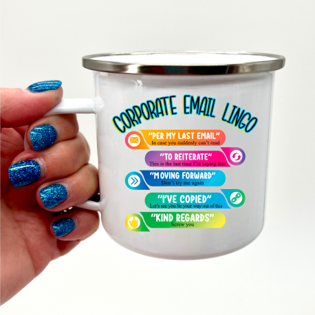 Corporate Email Lingo Camper Mug