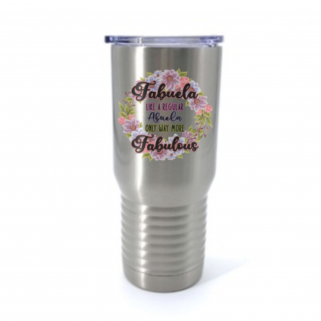 Fabuela Like A Regular Abuela Only Way More Fabulous Insulated Stainless Steel Tumbler