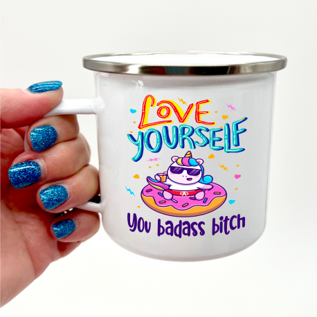 Love Yourself You Badass Bitch Camper Mug
