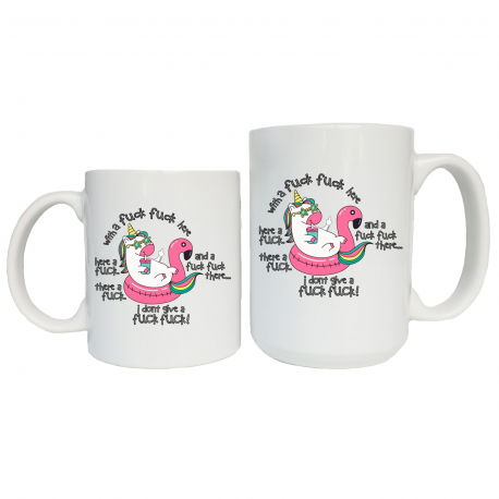 Unicorn With A Fuck Coffee Mug