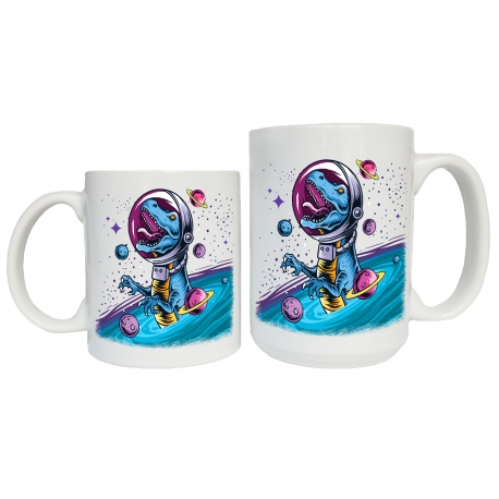 T-Rex Astronaut Coffee Mug