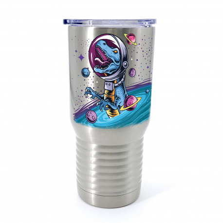 T-Rex Astronaut Insulated Stainless Steel Tumbler