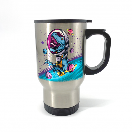 T-Rex Astronaut Travel Mug