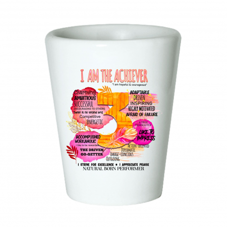 Enneagram 3, I Am The Achiever Shot Glass