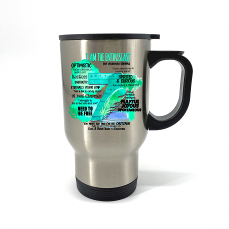 Enneagram 7, I Am The Enthusiast Travel Mug