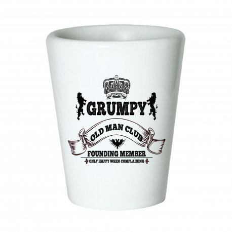 Grumpy Old Man Club Shot Glass
