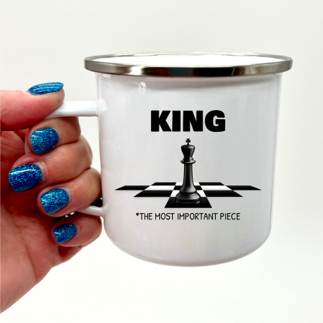 Black King Chess Camper Mug