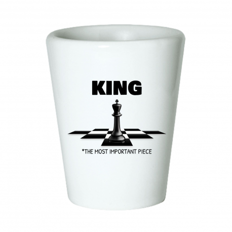 Black King Chess Shot Glass