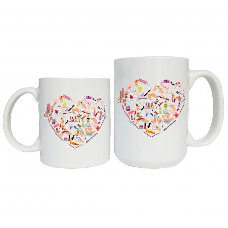 Manicurist Tool Heart Coffee Mug