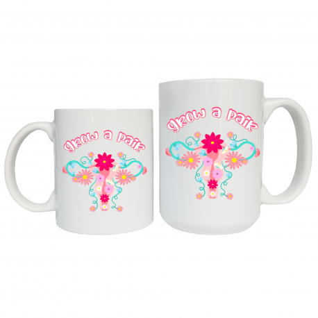Grow A Pair Uterus Coffee Mug