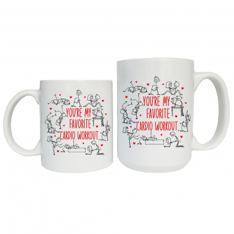 You're My Favorite Cardio Workout Coffee Mug