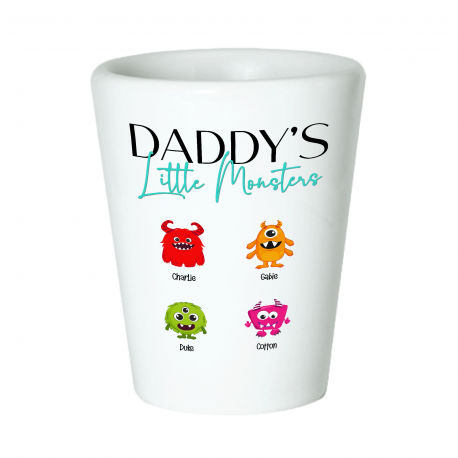 Daddy's Little Monster Shot Glass
