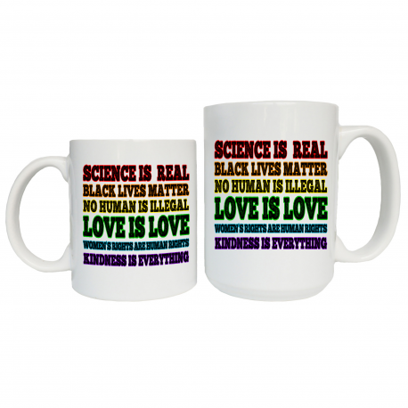 Science Is Real, Black Lives Matter Coffee Mug