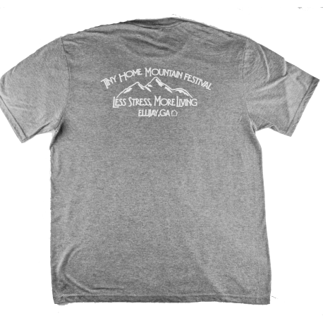 Tiny Home Mountain Festival T-shirt in Graphite Heather